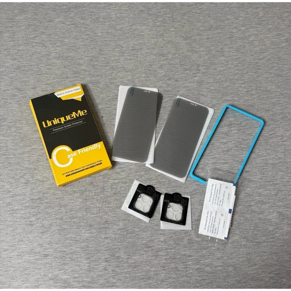 UniqueMe IPhone 12 Pro Privacy Screen Protectors 4 PCS. Set